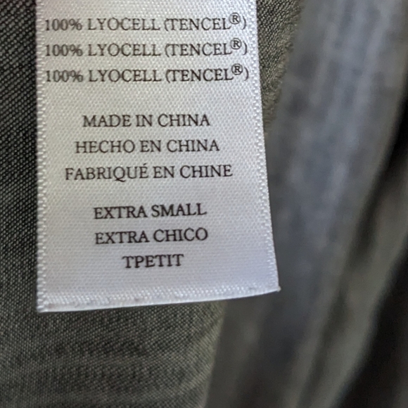 Rails Alexandra Chambray Distressed Grey Denim Shirt Button Long Sleeve XS - Picture 6 of 7